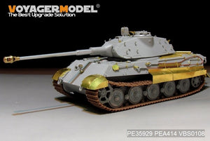 Maquette Voyager PE35929 Char King Tiger allemand de la Seconde Guerre mondiale (tourelle Porsche) pour HOBBYBOSS 84530 1/35  – image 2