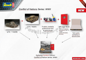Revell 05655 Tiger I vs. T34/28 - Conflict of Nations WWII Series 1/72 – immagine 6
