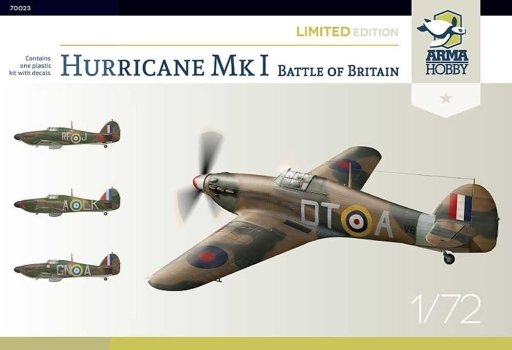 Arma Hobby 70023 Hurricane Mk I - Battle of Britain - Limited Edition 1/72