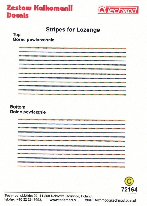Bandes Techmod 72164 pour Lozenge 1/72