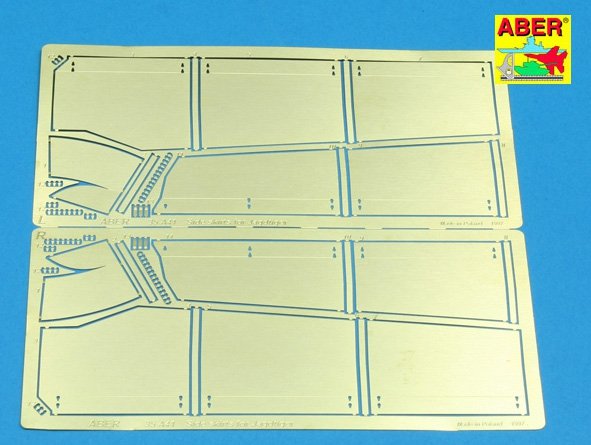 Aber 35A041 Jupes latérales pour Jagdtiger (1/35)