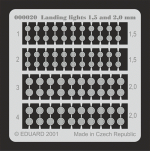 Eduard 00020 Landing lights 1,5 and 2mm