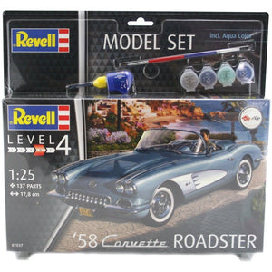Revell 67037 58 Corvette Roadster Model Set 1/25 – Bild 2