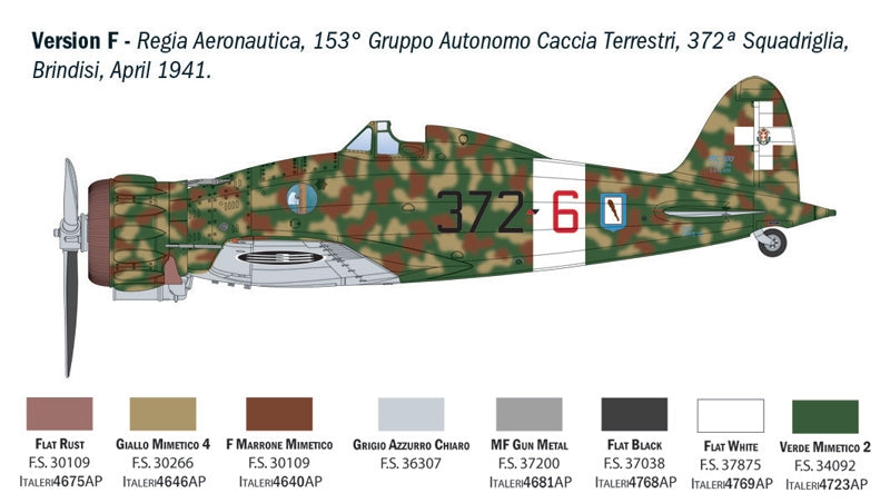 Italeri 2516 Macchi MC.200 Saetta 1/32