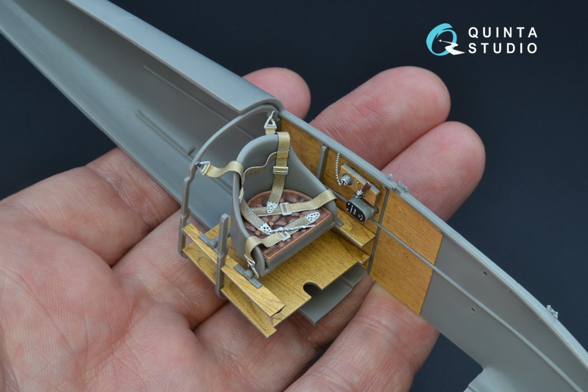 Intérieur imprimé en 3D et coloré sur papier décalcomanie Quinta Studio QD32076 Albatros DI (pour maquette Roden) 1/32 – image 7