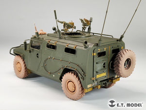 ET Model P35-154 Véhicule blindé haute mobilité russe GAZ-233014 STS TIGER Roues affaissées pour kit Meng 1/35  – image 6