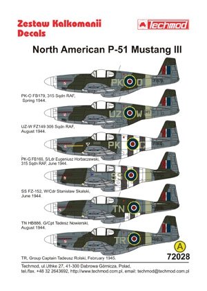 Techmod 72028 - North American P-51 Mustang III 1/72 – imagen 2