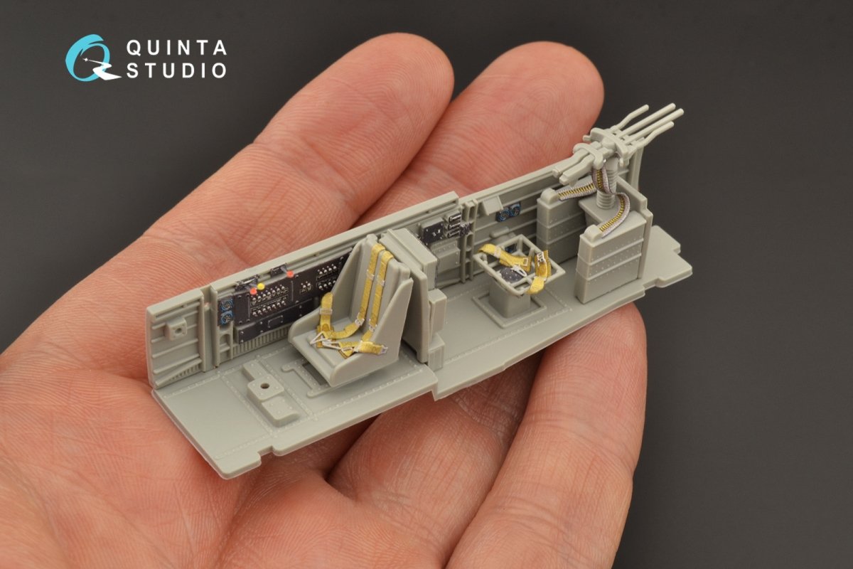 Quinta Studio QD48207 Ju 87D/G 3D-Printed &amp;amp; coloured Interior on decal paper ( Italeri ) 1/48 – immagine 3