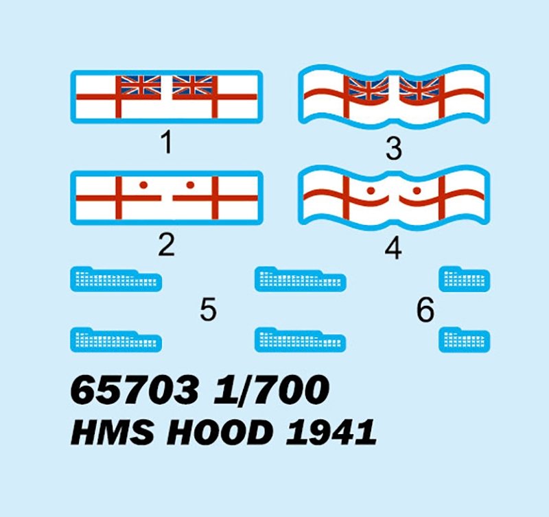 I Love Kit 65703 HMS Hood 1941 Top Grade 1/700 – immagine 5