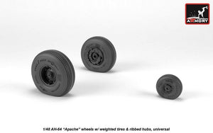 Roues Armory Models AW48331 AH-64 Apache avec pneus lestés, moyeux nervurés 1/48 – image 3