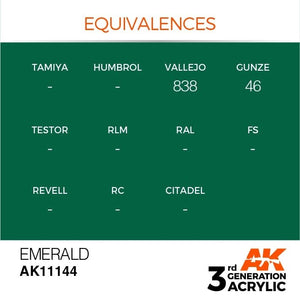 AK Interactive AK11144 EMERALD – STANDARD 17ml – image 3