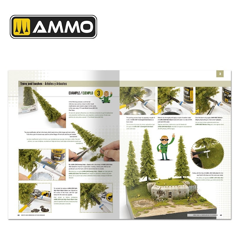 AMMO of Mig Jimenez 6254 MODELLING SCHOOL - How to use Vegetation in your Dioramas (Bilingual- English, Spanish) – imagen 3