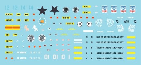 Star Decals 72-A1042 Vietnam 1. M24 Chaffee, M41 Walker Bulldog and M48A3 Patton inSouth Vietnamese army 1/72 – zdjęcie 3