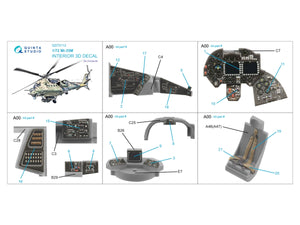 Quinta Studio QD72112 Mi-35M 3D-Printed colored Interior on decal paper (Zvezda) 1/72 – image 2