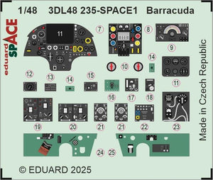 Eduard 3DL48235 Barracuda SPACE TRUMPETER 1/48 – immagine 3