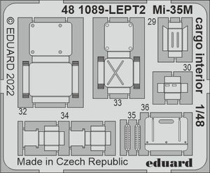 Eduard 481089 Mi-35M cargo interior ZVEZDA 1/48 – imagen 2