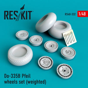 RESKIT RS48-0332 DO-335В &amp;quot;PFEIL&amp;quot; WHEELS SET (WEIGHTED) 1/48