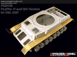 Modèle Voyager PE35108 Pz.kPfw. Garde-boue IV Ausf B/C (pour DRAGON 6297) 1/35 – image 3