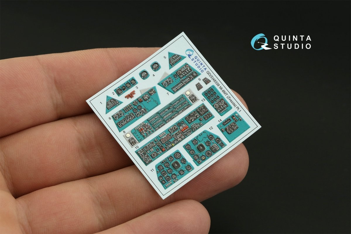 Quinta Studio QDS-48339 Mi-8MT 3D-Printed &amp;amp; coloured Interior on decal paper (Zvezda) (Small version) 1/48 – Bild 2