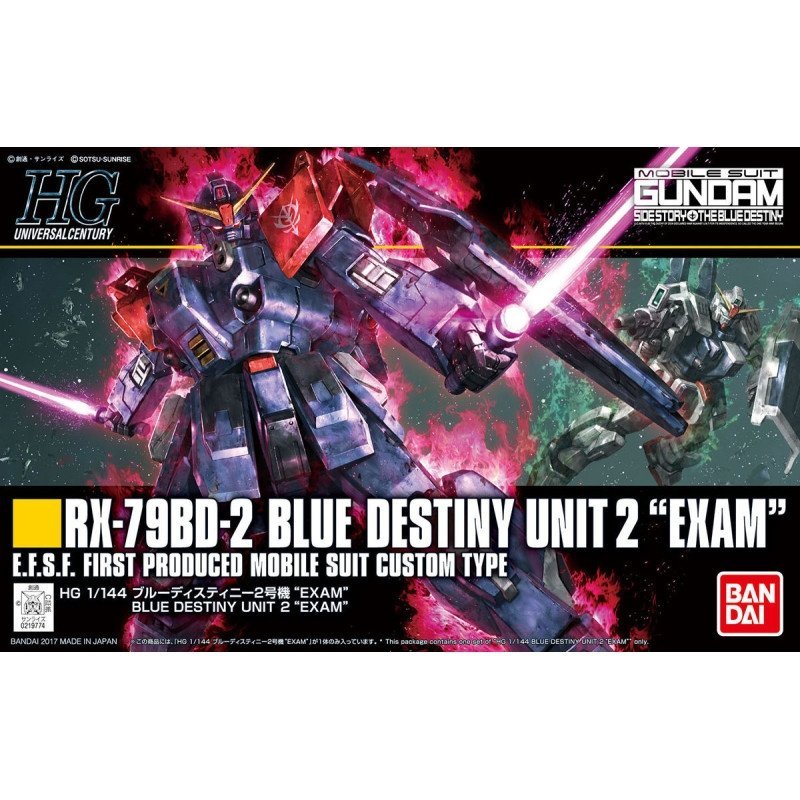 Bandai 61823 HGUC RX-79BD-2 BLUE DESTINY UNIT 2 "EXAM" GUN61823 1/144