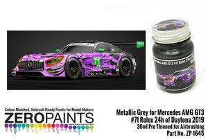 Peinture métallisée Zero Paints ZP-1645 Mercedes AMG GT3 n° 71 Rolex 24h de Daytona 2019, 30 ml