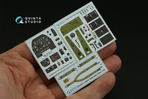 Quinta Studio QD32145 P-51D Mustang 3D-Printed &amp;amp; coloured Interior on decal paper (Zoukei-Mura SWS) 1/32 – immagine 3