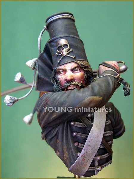 Young Miniatures YH1836 The DeathFrederick the Great&amp;#39;s 5th Hussars 1/10 – Bild 3