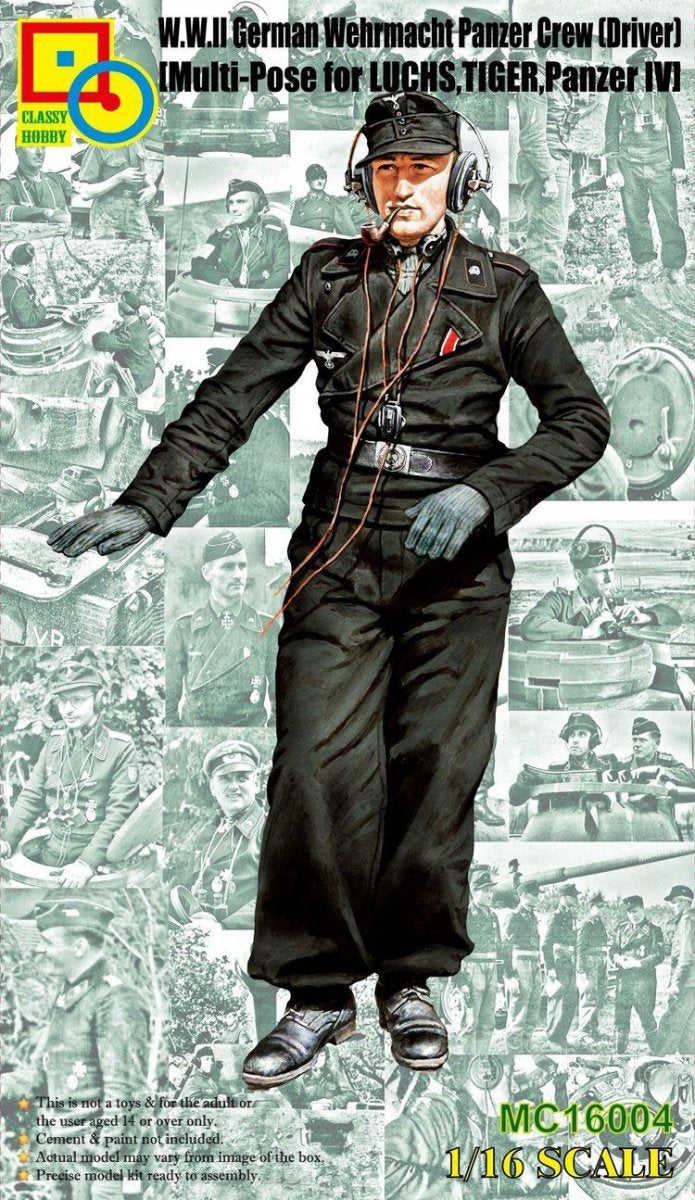 Classy Hobby MC16004 1/16 W.W.II German Panzer Crew (Driver)