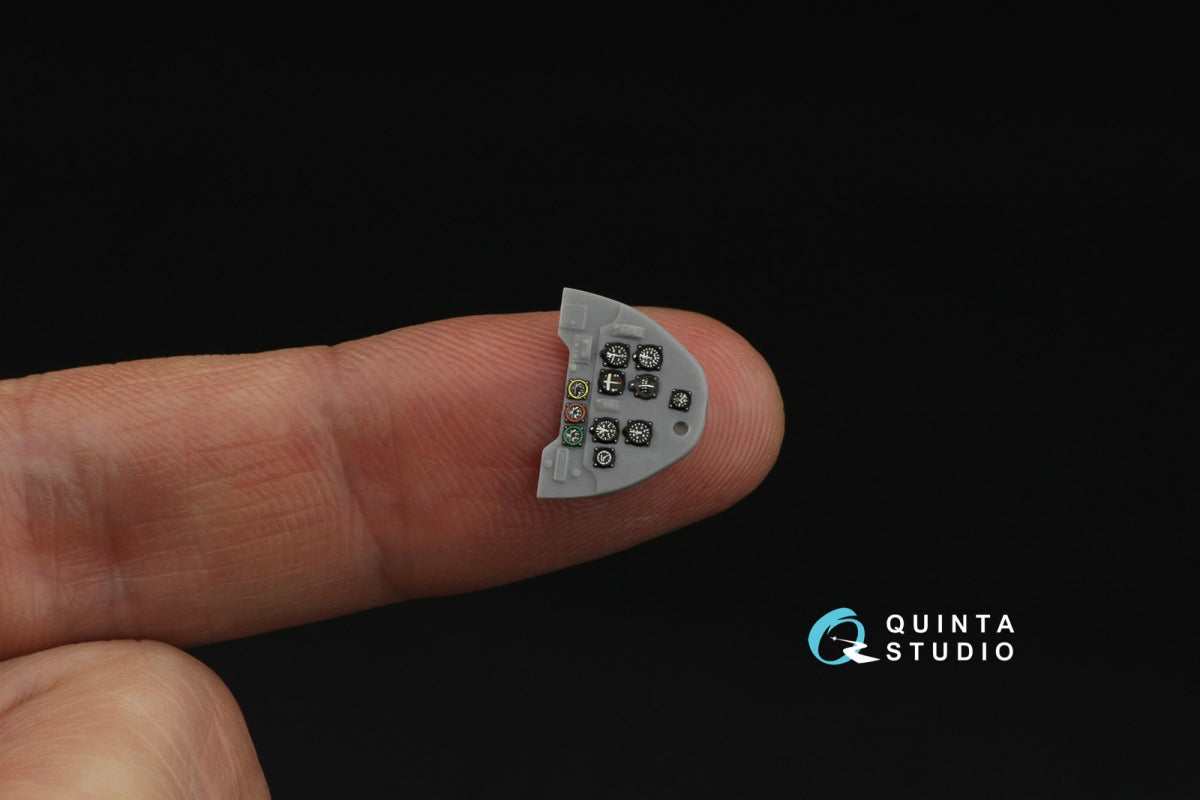 Quinta Studio QD48567 German WWII Cockpit instrument gauges 3D-Printed &amp;amp; coloured Interior on decal paper (All Kits) 1/48 – immagine 6