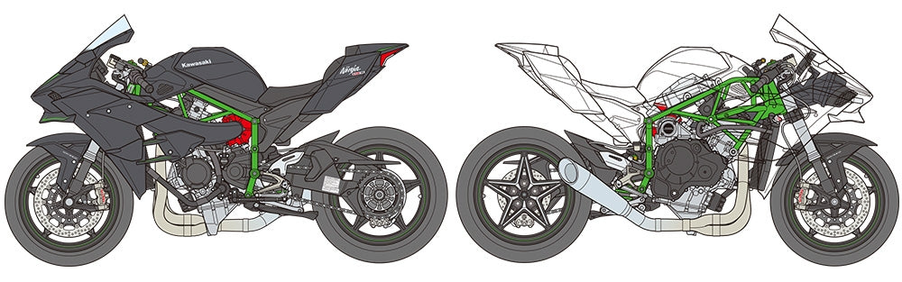 Tamiya 14131 Kawasaki Ninja H2R 1/12 – imagen 12