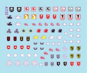 Star Decals 72-A1120 StuG-Abt #5 Generic insignia and unit markings for the Sturmgeschûtz units 1/72 – imagen 2