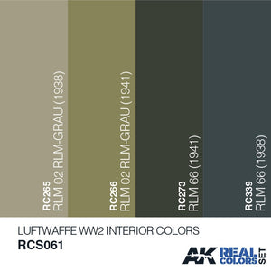 AK Interactive RCS061 LUFTWAFFE WW2 INTERIOR COLORS SET 4x10ml – Bild 2