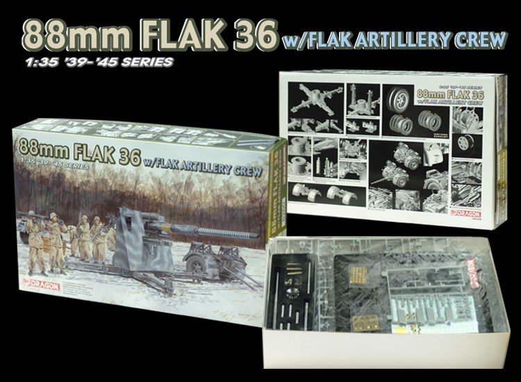 Dragon 6260 Flak 36 de 88 mm (1/35) – image 2