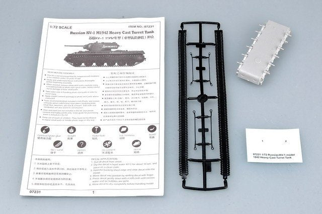 Trumpeter 07231 Russia KV-1 1942 Heavy Cast Turret Tank 1/72 – Bild 3