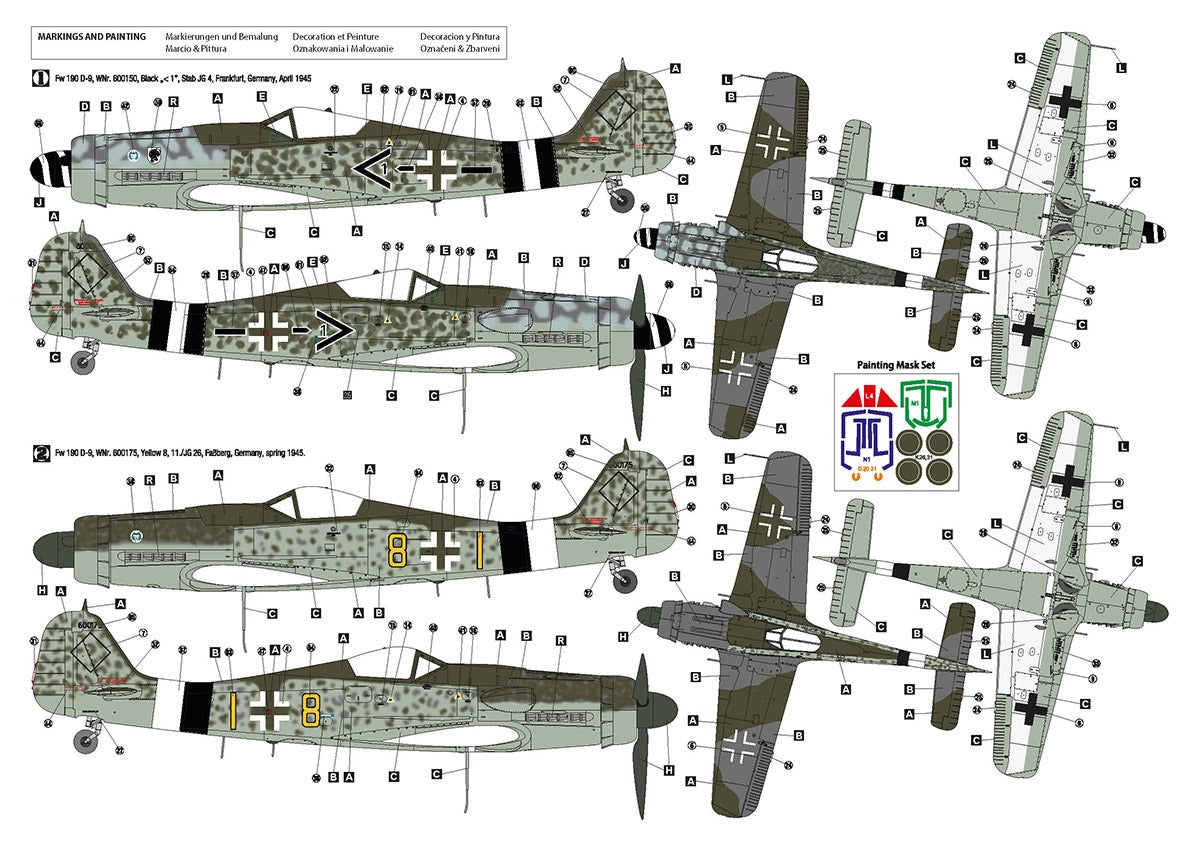 Hobby 2000 32011 Fw 190 D-9 Mid Production (HASEGAWA + CARTOGRAF + MASKI) 1/32 – zdjęcie 3