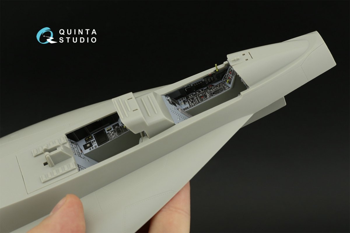 Quinta Studio QD32123 F/A-18F early 3D-Printed &amp;amp; coloured Interior on decal paper (Trumpeter) 1/32 – immagine 12