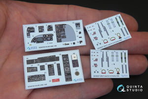 Intérieur imprimé en 3D et coloré sur papier décalcomanie pour le KA-6D Intruder (référence Quinta Studio QD48183), à partir d&amp;#39;un kit HobbyBoss, échelle 1/48. – image 3