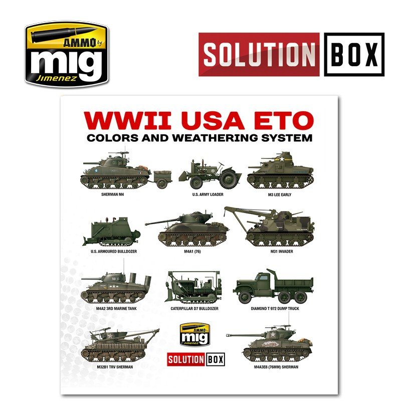 AMMO of Mig Jimenez 7700 WW II AMERICAN ETO SOLUTION BOX – immagine 6