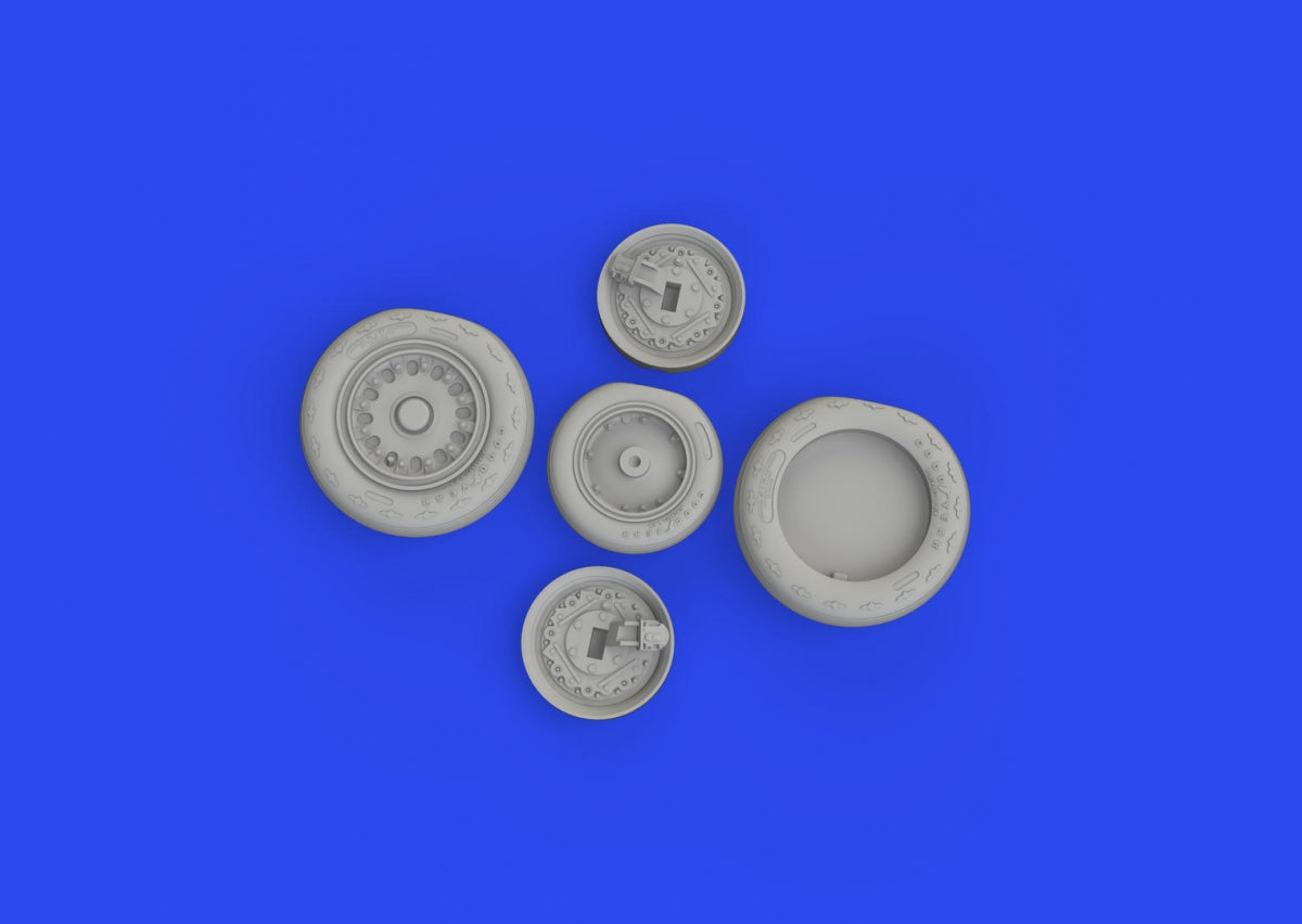 Eduard 648934 J-35 Draken wheels Type 1 HASEGAWA 1/48 – immagine 3
