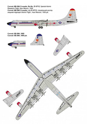 Roden 348 Convair NB/XB-36H Crusader 1/144 – zdjęcie 2