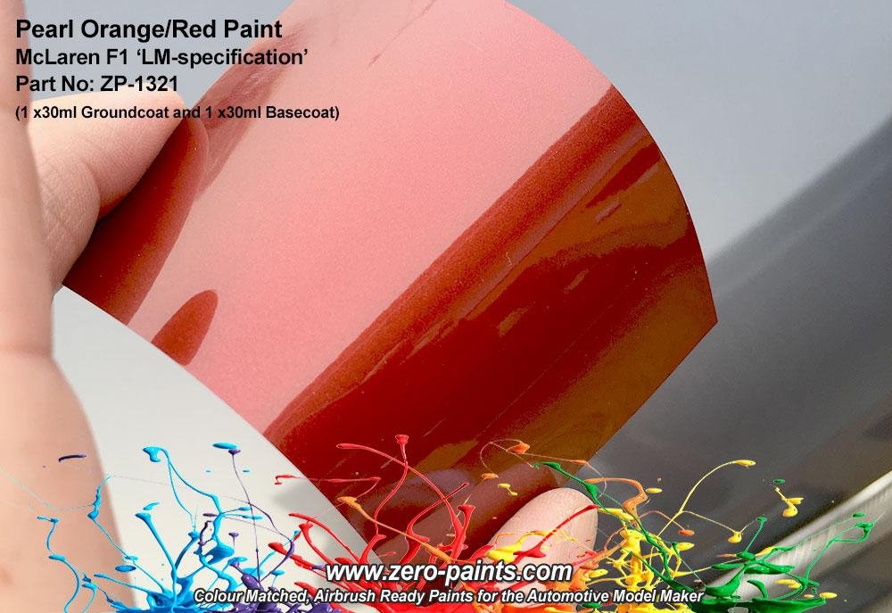 Zero Paints ZP-1321 1998 Mclaren F1 LM-Spec Orange/Red Paint Set 2x30ml – immagine 4