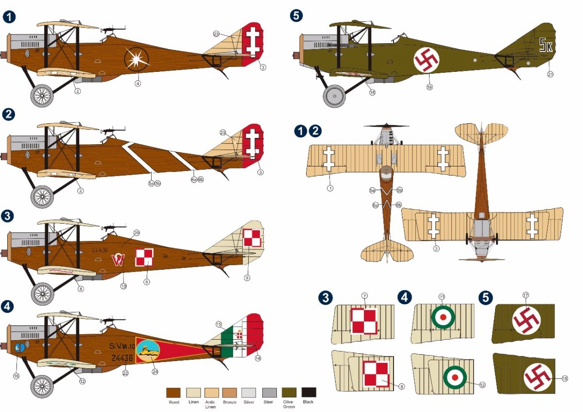 Fly 48010 Ansaldo S.V.A.10 1/48 – imagen 3