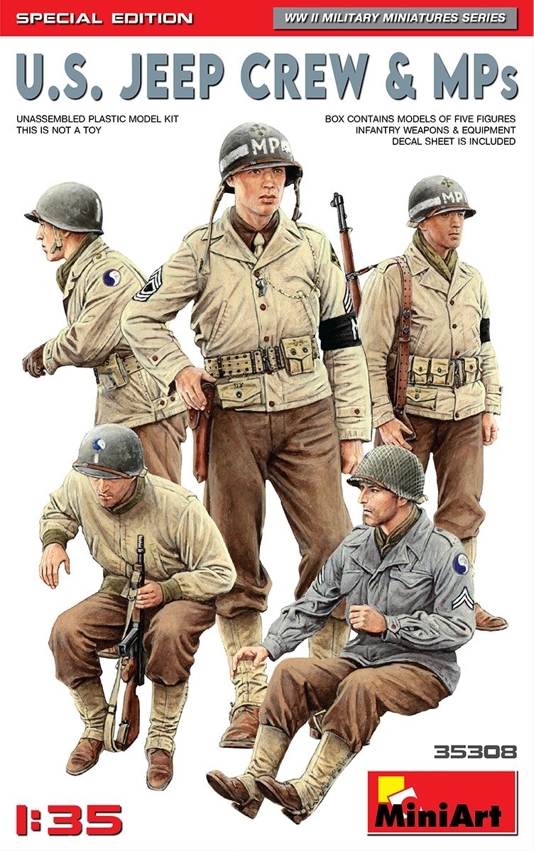 MiniArt 35308 US JEEP CREW &amp; MPs. SPECIAL EDITION 1/35