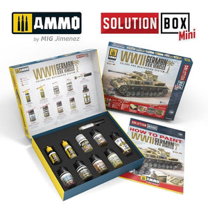 AMMO of Mig Jimenez 7902 SOLUTION BOX MINI –WWII German D.A.K. Vehicles – immagine 3