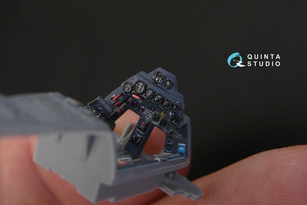 Quinta Studio QD48156 FW 190A-5 3D-Printed &amp;amp; coloured Interior on decal paper (for Hasegawa kit) 1/48 – Bild 4