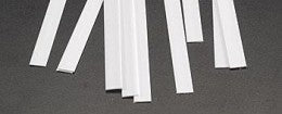 Plastruct 90729 PRĘT 0.5mm x 6.4mm - 250mm (Styrene White) / 10 szt.