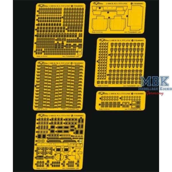 FlyHawk Model FH400001 R.M.S. TITANIC Upgrade Parts for Academy 1/400 – imagen 3