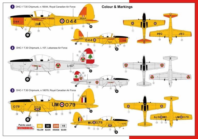 AZmodel AZ7558 DHC-1 Chipmunk T.30 1/72 – zdjęcie 2