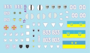 Star Decals 72-A1121 War in Ukraine # 4. Ukrainian T-64 mix in 2022 war 1/72 – imagen 3