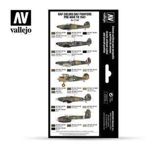 Vallejo 71149 RAF Day Fighters pre-war to 1941 8 x 17 ml – immagine 2